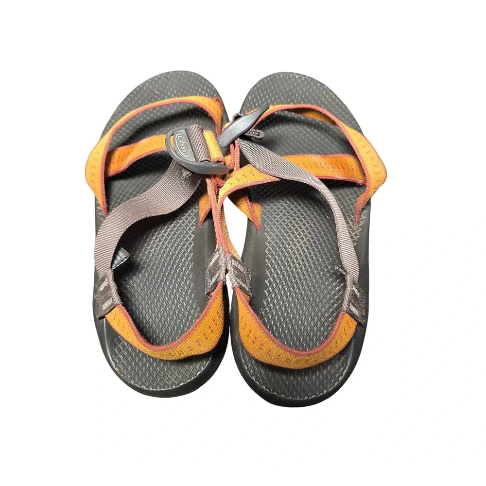 Chaco Z1 Classic Mens Sandals Orange Brown Strappy Sport Hiking Water Shoes M9